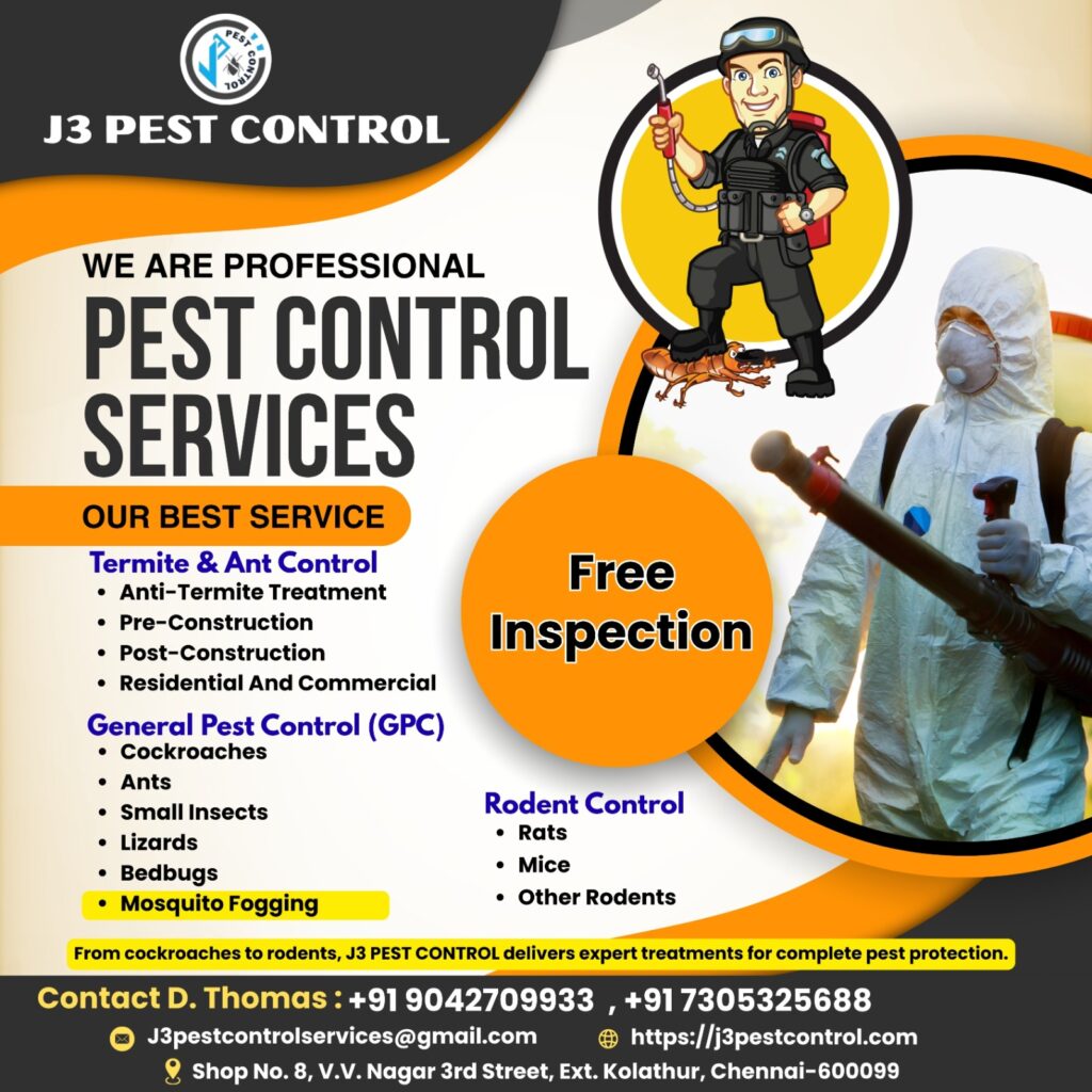 Cockroach Pest Control in Chennai